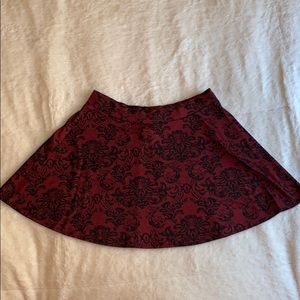 Red and Black Skater Skirt